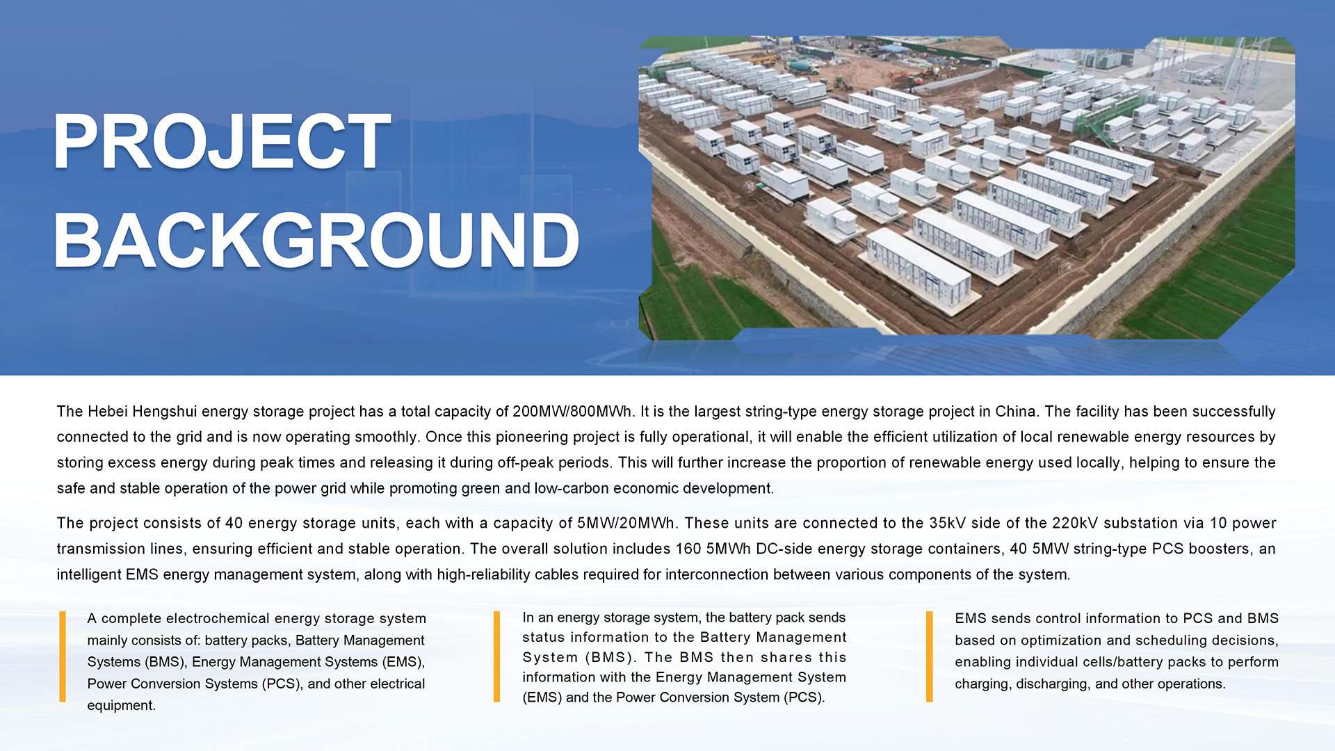 Network Application Case of PCS/EMS/BMS Systems in Hengshui Energy Storage Power Station, Hebei